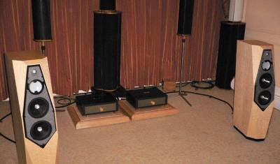 Avalon Indra with the Audio Consulting amplifiers and Cardas cables