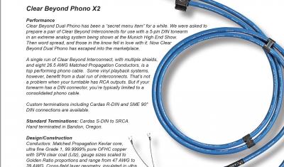 Cardas CLEAR BEYOND PHONO X2