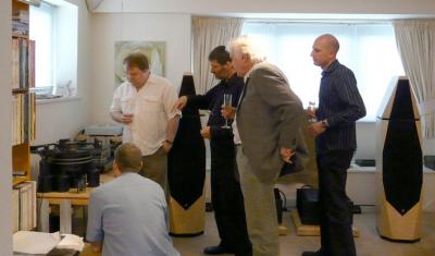 Franc Kuzma and members of the british audio press